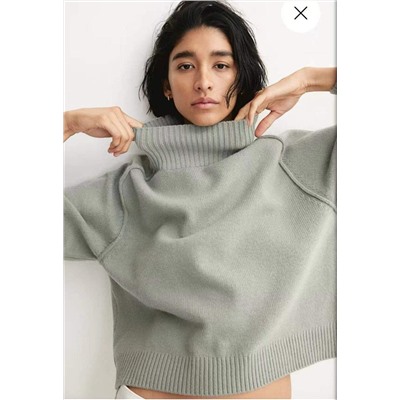 Женский свитер приятного мятного цвета Н*М