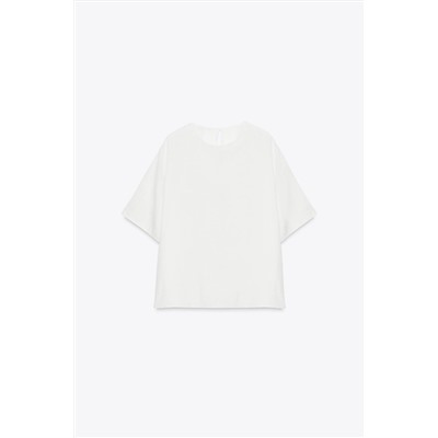 ZW COLLECTION LINEN TOP WITH TIES