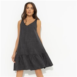 Сарафан свободного кроя, Динамичный стиль (серый)