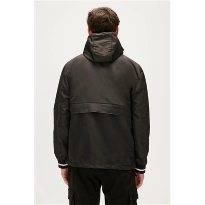 Bad Bear Hurricane Windbreaker Siyah Kanguru Cep Erkek Rüzgarlık