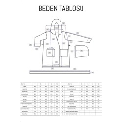 Pathier %100 Pamuk Kimono Unisex Bornoz - Beyaz/Bej