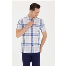 Erkek Lacivert Kısa Kollu Gömlek