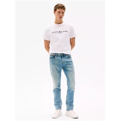 Faded Wash Stretch Straight Jean