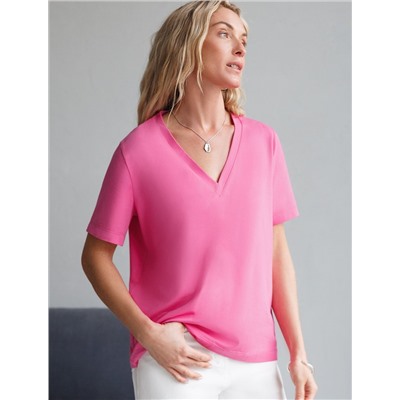 Футболка из премиального хлопка с эластаном