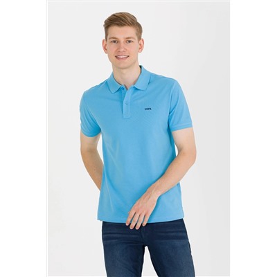 Erkek Turkuaz Basic Polo Yaka Tişört