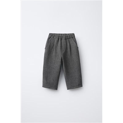 TEXTURED BALLOON TROUSERS