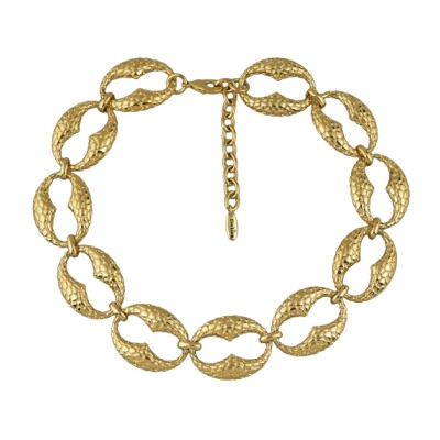 Колье Рептилия (покрытие золото) 45-50см, Есть комплект