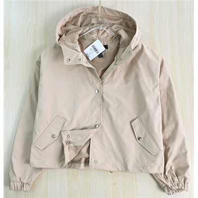 Осенняя повседневная свободная куртка с капюшоном