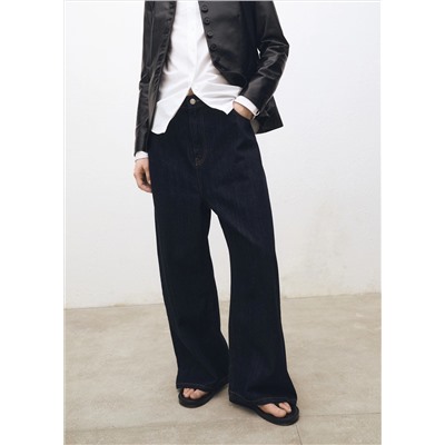 Tejano wideleg tiro bajo rinse wash