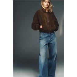 Женский бомбер из искуственной замши   ЗАР*А