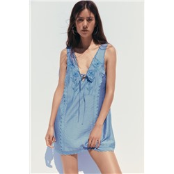 EMBROIDERED SHORT DRESS