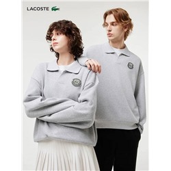 Свитшот с воротником поло Унисекс модель LACOST*E ОРИГИНАЛ!