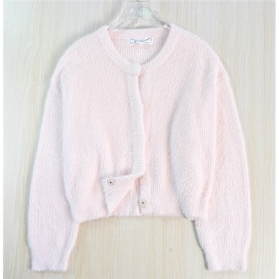 Женский  мягкий флисовый кардиган с V-образным вырезом,