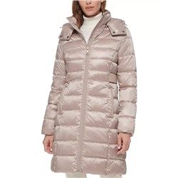 CALVIN KLEIN Women's Shine Hooded Packable Puffer Coat