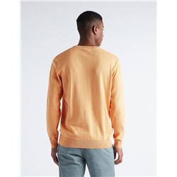 Knitted Jumper, Men, Light Orange
