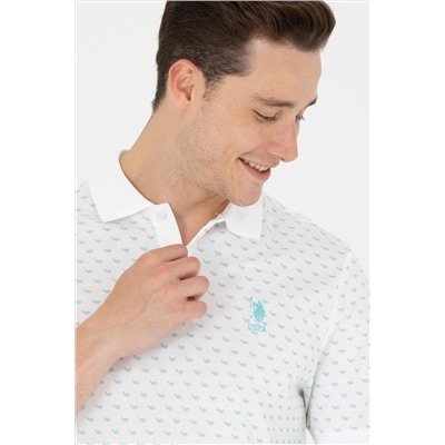 Erkek Beyaz Polo Yaka Tişört