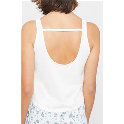 Camiseta de tirantes Cybille Crudo