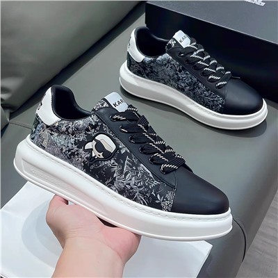 Кеды  karl  натур кожа люкс распродажа