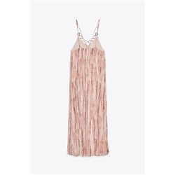 TIE-DYE DRESS WITH RINGS