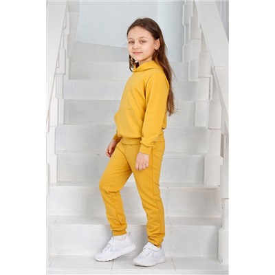 Костюм с брюками КТ0045 Горчичный НАТАЛИ #881552