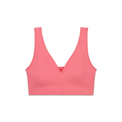 Top halter liso clean cut coral