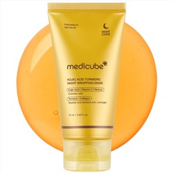 medicube Wrapping Mask Collagen Overnight Peel Off Facial Mask | Elasticity & Hydration Care, Reduces Sagging & Dullness | Hydrolyzed Collagen For Glowing Skin | Korean Skin Care, 2.53 fl.oz