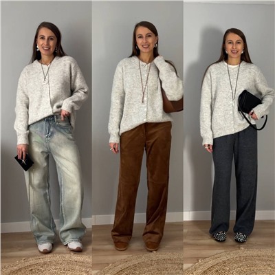 Свободный уютный кардиган   Фабрика