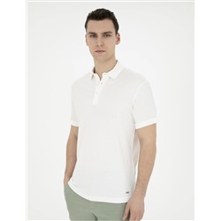 Ekru Slim Fit Tişört