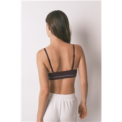 Top triangular NATURAL sin costuras granate