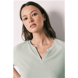 Pijama Capri textura waffle verde