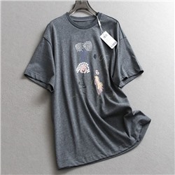 Женская футболка с интересным принтом   ДЖЕЙ*ЭН*БИ*УАЙ