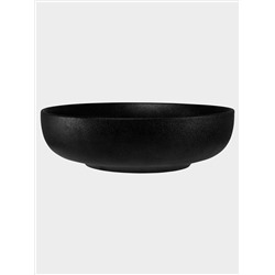 Салатник, 27х8 см, 2,5 л, фарфор P, черный, матовый, Caviar Black