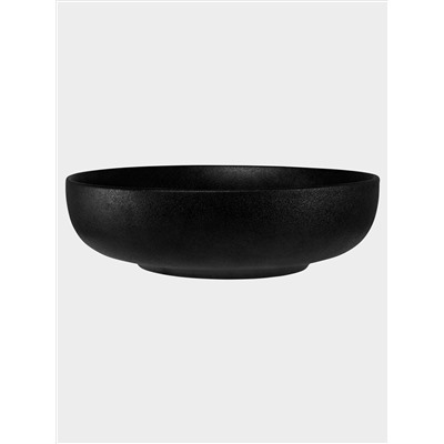 Салатник, 27х8 см, 2,5 л, фарфор P, черный, матовый, Caviar Black
