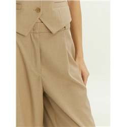 Брюки широкого кроя с добавлением шерсти, D460/ant