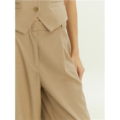 Брюки широкого кроя с добавлением шерсти, D460/ant