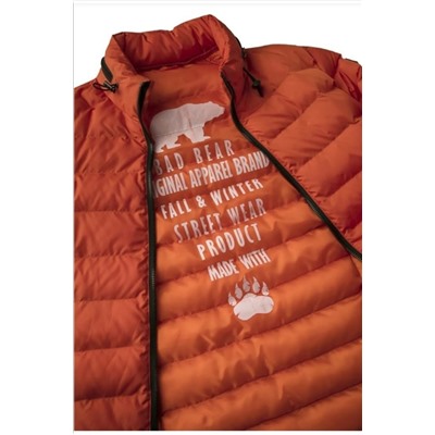 Bad Bear Erkek Hovercraft Puffer Parlak Kırmızı Dolgulu Mont
