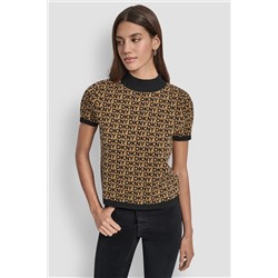 LOGO JACQUARD TOP