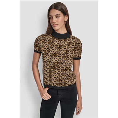 LOGO JACQUARD TOP