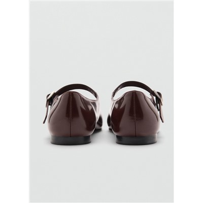 Bailarinas tira efecto charol