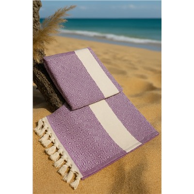 Fabric Box, %100 Doğal Pamuk Elmas Peştemal Banyo Havlusu Türk Havlusu Hamam Plaj Havlusu