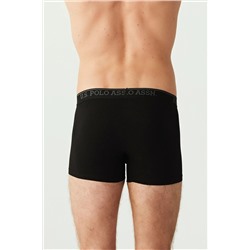 U.S. Polo Assn. U.S. Polo Assn. Erkek Antrasit Melanj - Siyah 3 Lü Boxer DMD.YLMZ.8A0L3P04.036