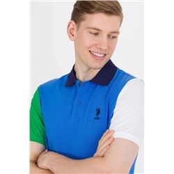 Erkek Saks Polo Yaka Tişört