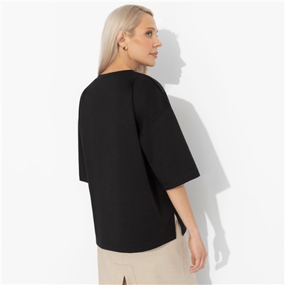 Футболка из вискозы, Красиво живу (чёрная)