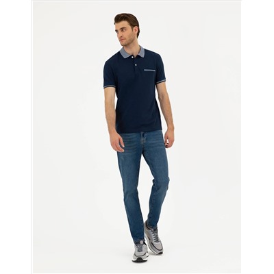 Lacivert Slim Fit Tişört