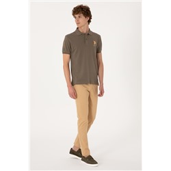 Erkek Camel Kanvas Pantolon