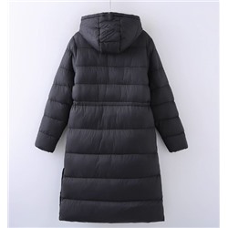 Женское осенне-зимнее универсальное длинное хлопковое пальто