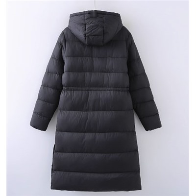 Женское осенне-зимнее универсальное длинное хлопковое пальто