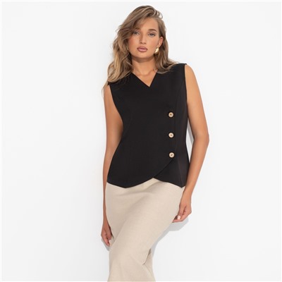 Жилет приталенный, Теперь ты босс (black)