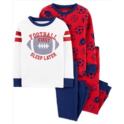 Carter's | Toddler 4-Piece 100% Snug Fit Cotton PJs