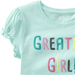 Mädchen T-Shirt mit Pailletten